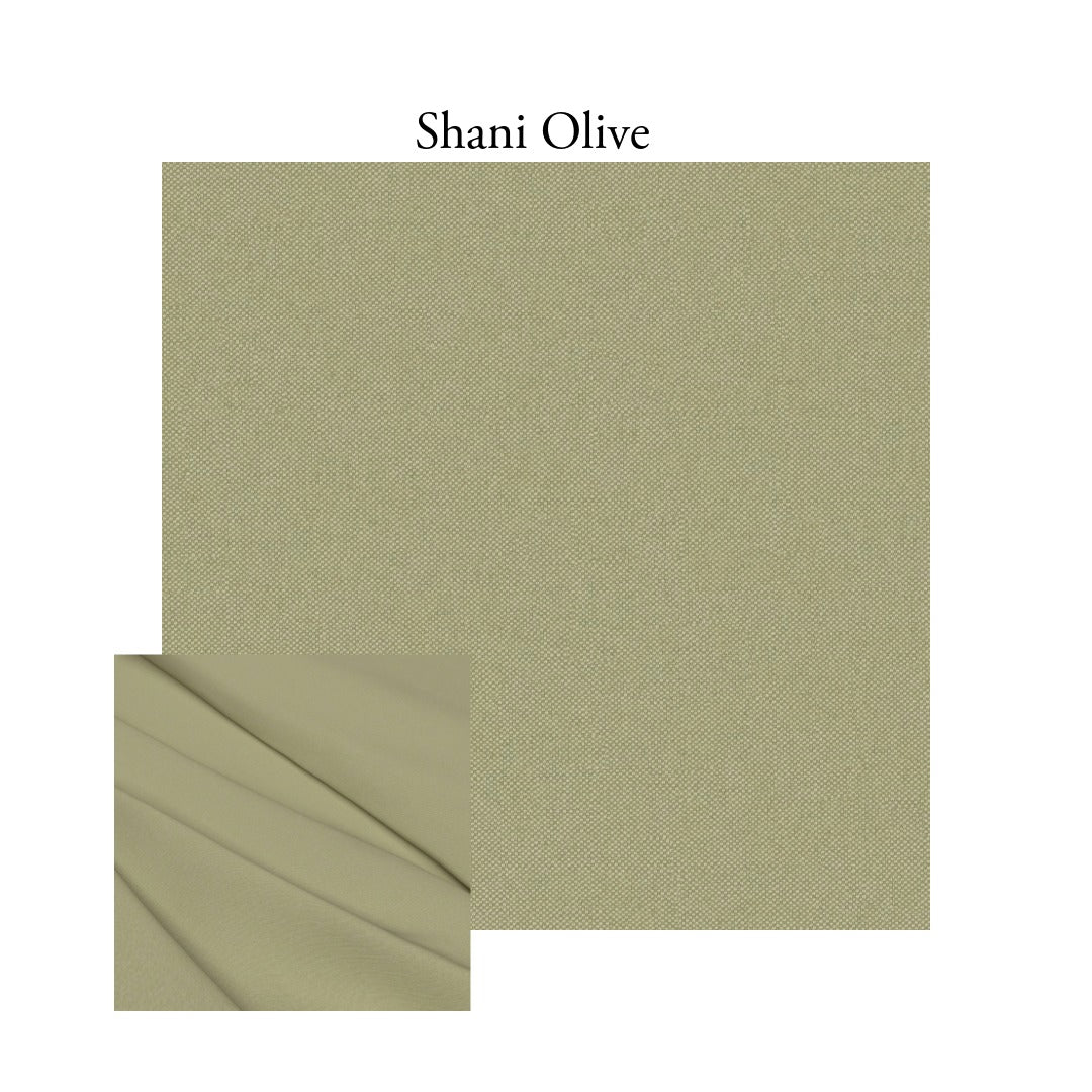 Shani Olive Linen Armchair