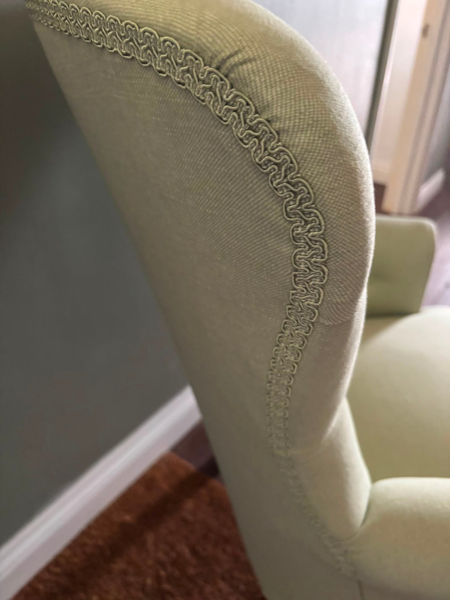 Shani Olive Linen Armchair