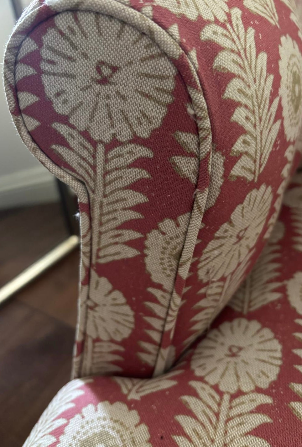 Pink Leaf Armchair
