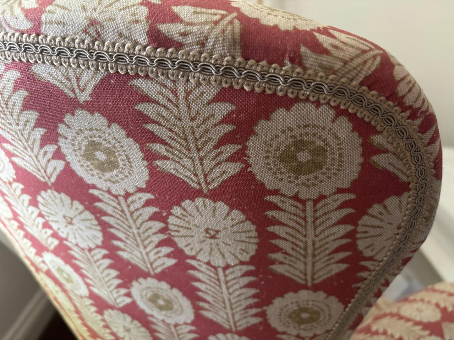 Pink Leaf Armchair
